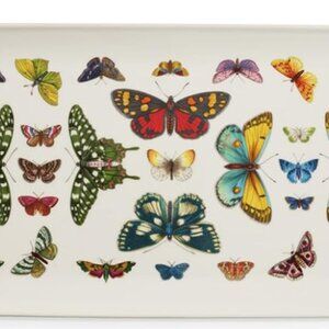 Portmeirion Botanic Garden Harmony 13" Rectangular Tray Butterfly Accent Motif